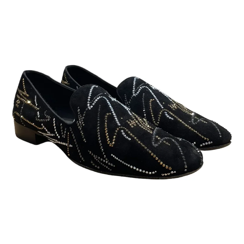 Giuseppe Zanotti/Loafers/EU 42/Glitter/Suede/BLK/