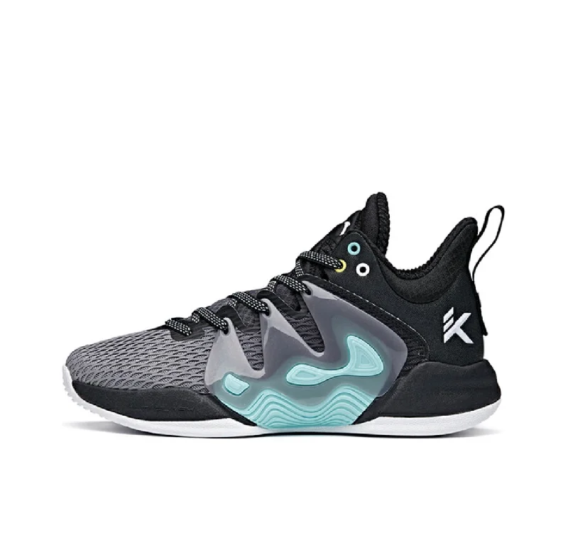 Anta Men's KT "The Mountain 1.0" Low Actual Basketball Shoes - Black/Gray