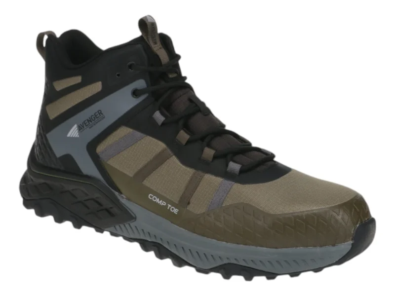 Avenger Aero Trail Safety Toe Mid Olive