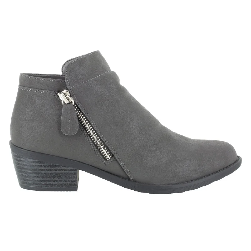 Gusto Zippered Round Toe Booties