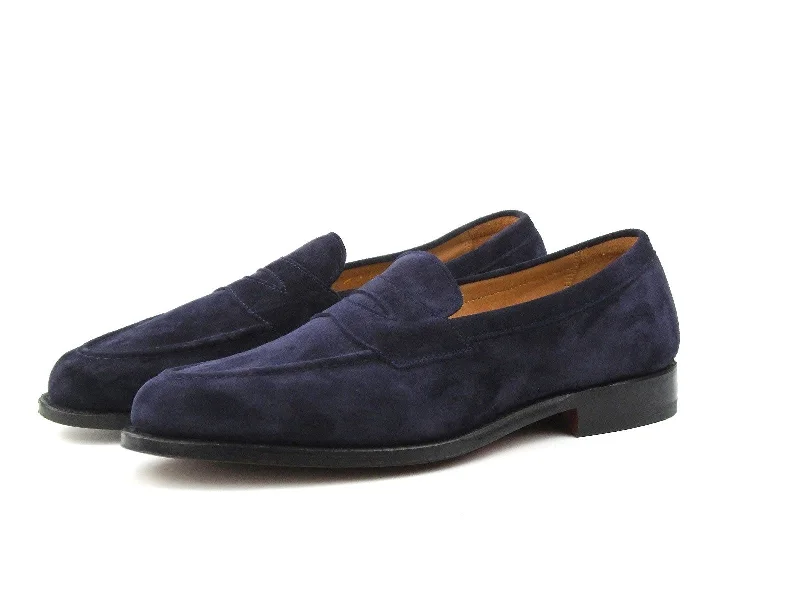 Havard Step-in Loafer - Navy Blue Castorino Suede