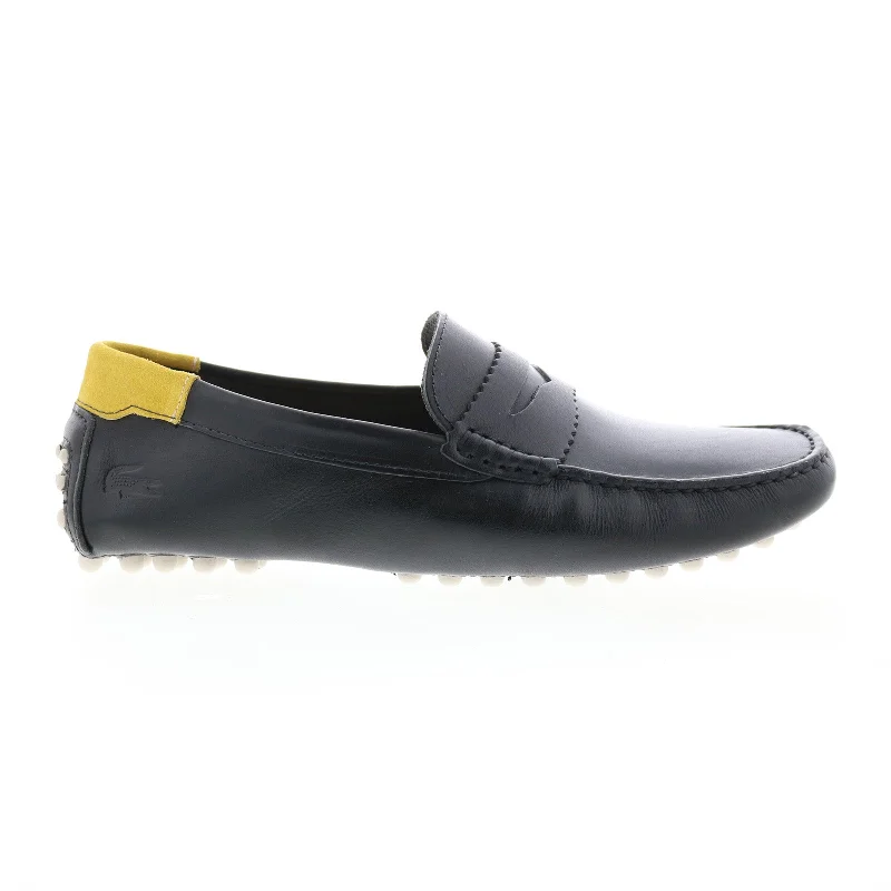 Lacoste Concours 123 1 CMA Mens Black Loafers & Slip Ons Moccasin Shoes