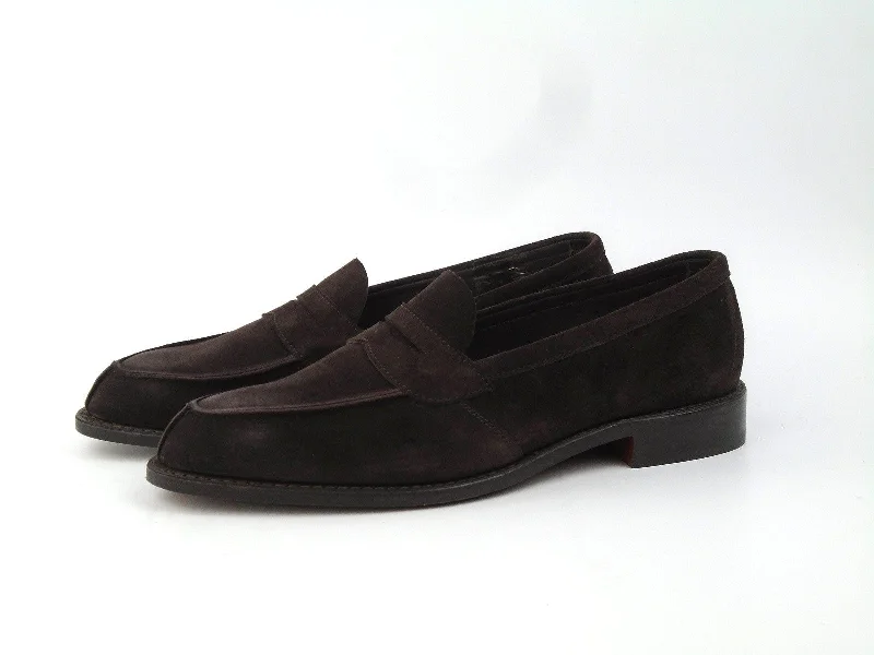 Maine Penny Loafer - Coffee Suede Unlined