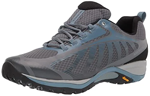 Merrell womens Siren Edge 3 Waterproof Hiking Shoe, Rock/Bluestone, 10 US