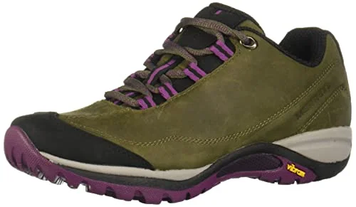 Merrell womens Siren Traveller 3 Hiking Shoe, Olive/Purple, 12 US