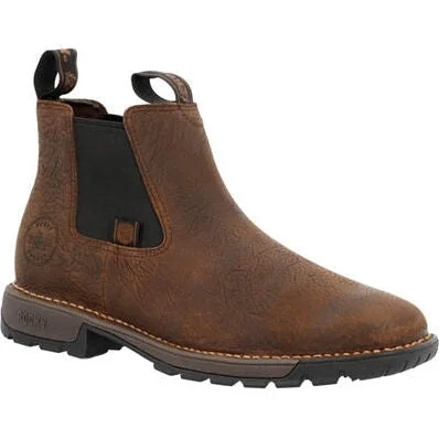 Rocky Men's Legacy 32 Twin WP Gore Western Work Boot -Brown- RKW0381