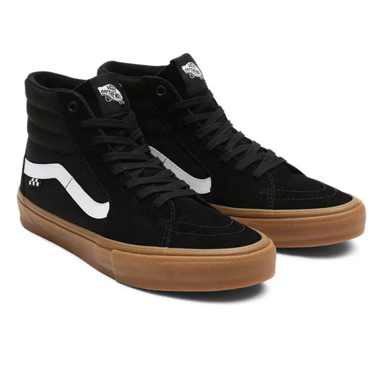 Vans Pro Skate Sk8 Hi Black Gum Skate Shoes