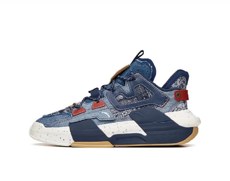 [Yibo Wang] Anta Men's Badao 3.0 Sports Shoes Denim