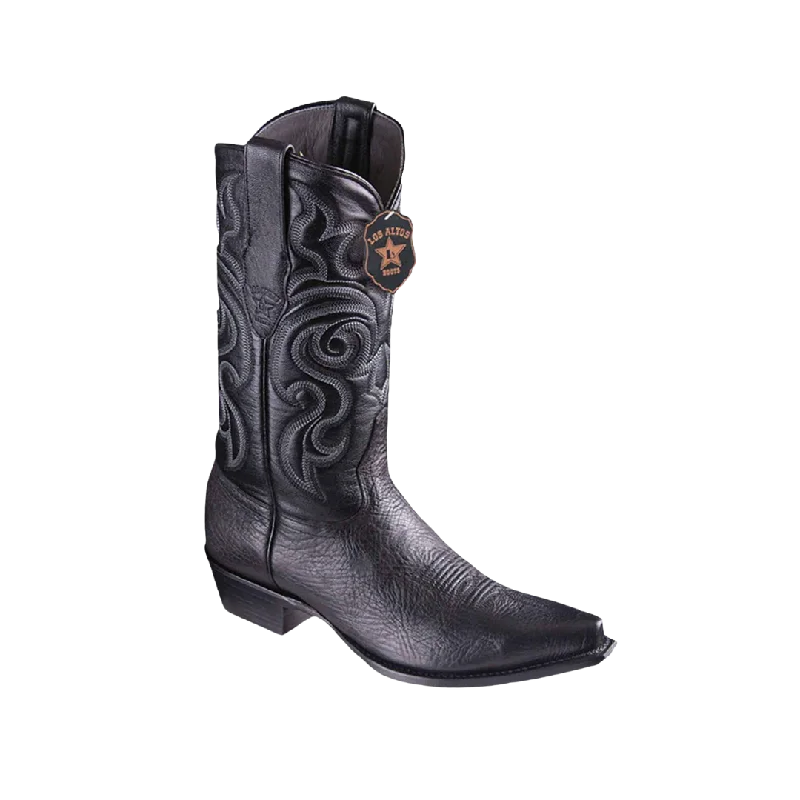 Los Altos Men's Lizard Teju Cowboy Grey Boots