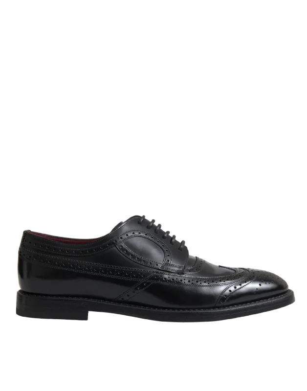 Dolce & Gabbana  Leather Oxford Wingtip Formal Men Men's Shoes