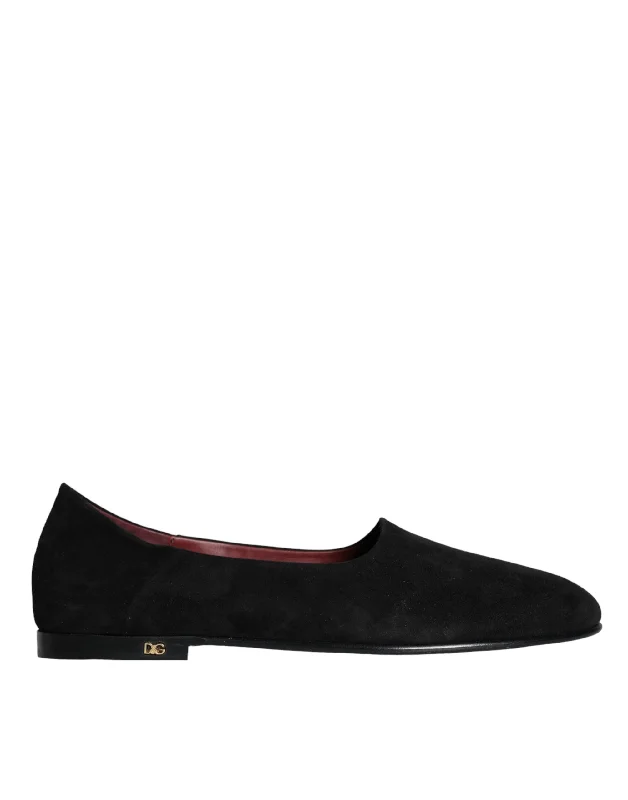 Dolce & Gabbana  Suede Loafers Formal Slip On Men's Shoes