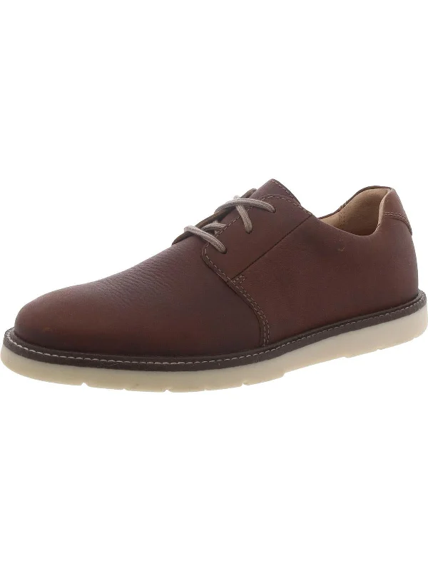 Grandin Plain Mens Leather Lace Up Oxfords