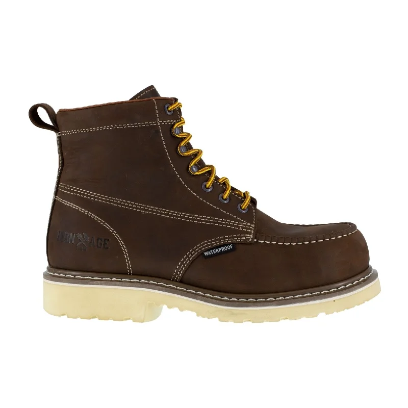 Iron Age Men's Solidifier Brown IA5062 6" Waterproof Work Boot