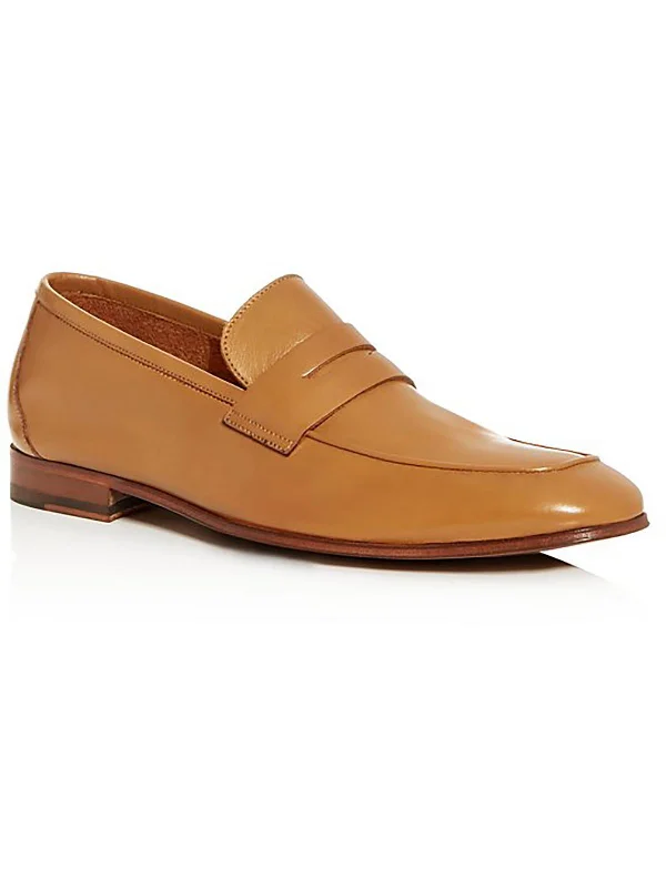 Mens Leather Penny Loafers