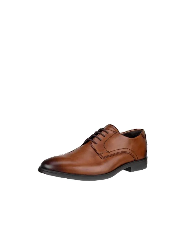 Men's Melbourne Tie Derby Shoe In Amber