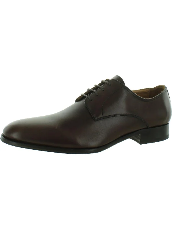 Mens Patent Leather Heeled Derby Shoes