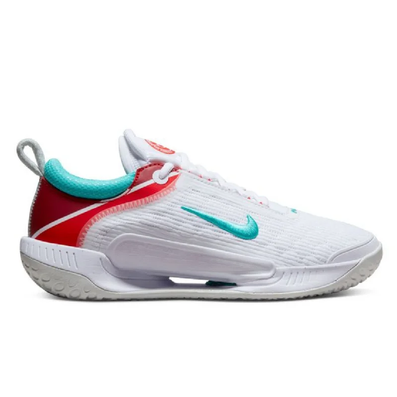 Nike Court Zoom NXT Tennis Shoes - White/Washed Teal/Light Silver