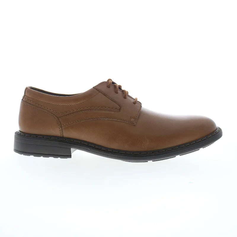 Rockport Tanner Plain Toe Mens Brown Wide Oxfords Plain Toe Shoes