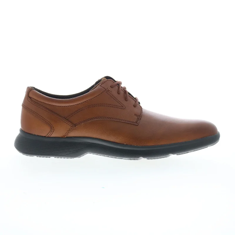 Rockport TruFlex Dressport Apron Toe Mens Brown Oxfords Casual Shoes