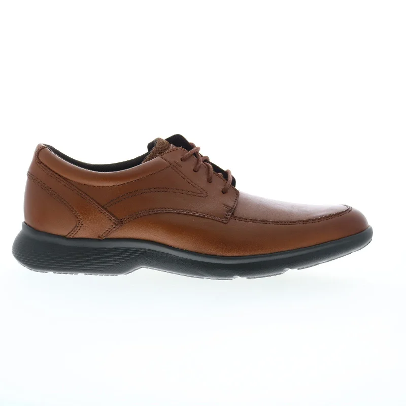 Rockport TruFlex Dressport Apron Toe Mens Brown Wide Oxfords Casual Shoes