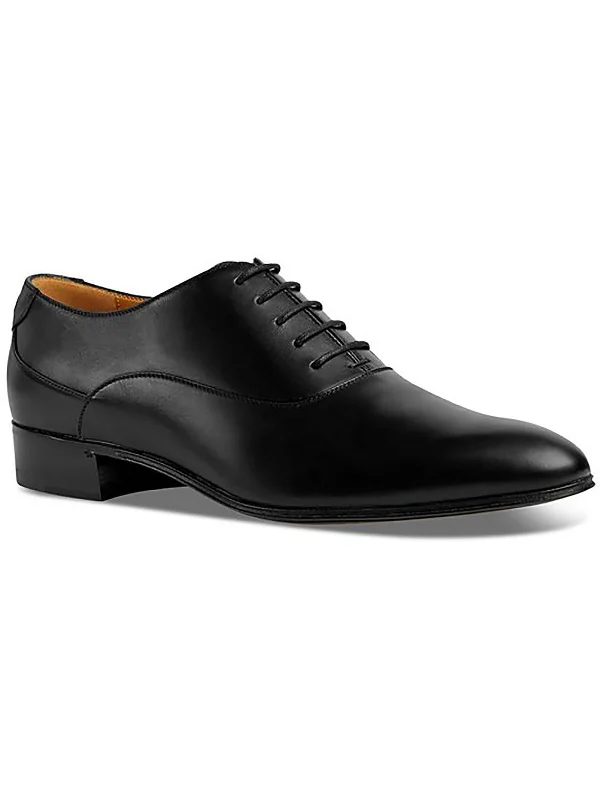 Spirit Mens Leather Toe-Cap Oxfords