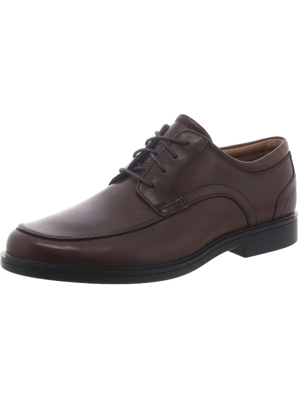 Un Aldric Park Mens Leather Lace-Up Derby Shoes